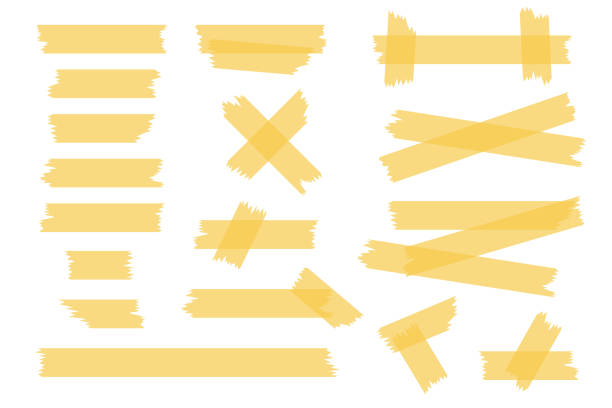 istock set of various shapes of transparent adhesive tape 2167348174