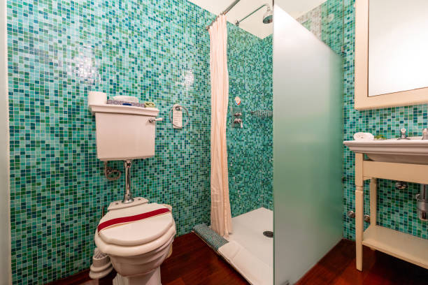 istock Elegant Retro Bathroom in Boutique Hotel 2167348512