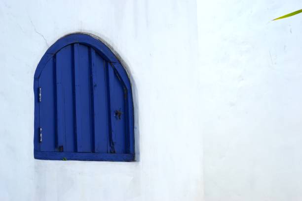 istock blue painted traditional wooden window 2167348758