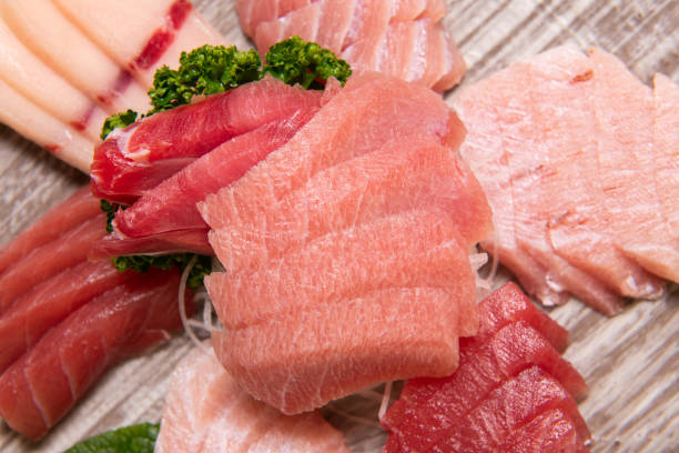 istock a fancy tuna sashimi on a plate 2167350444