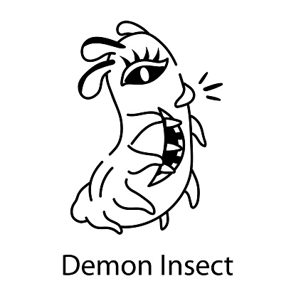 Demonic Insect Demon Insect Stock Illustration - Download Image Now - Animal, Bizarre ...