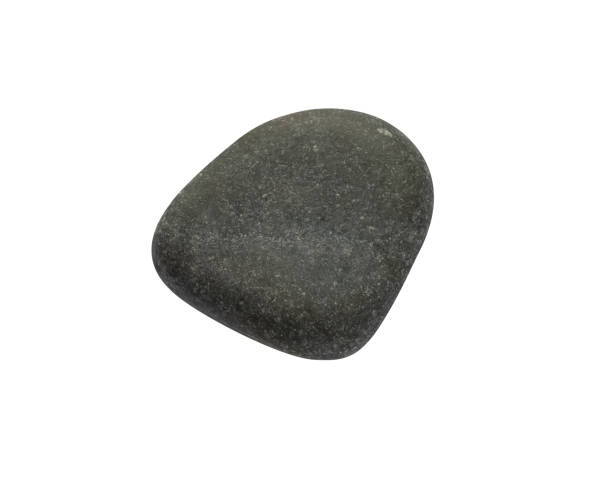istock Stone isolated on white background, Grey Sea pebble with texture surface ,Top view Rock sea from beach with clipping path, Single Cobblestone.Element Concept for Zen,Spa,Cosmetic Advertising 2167357755