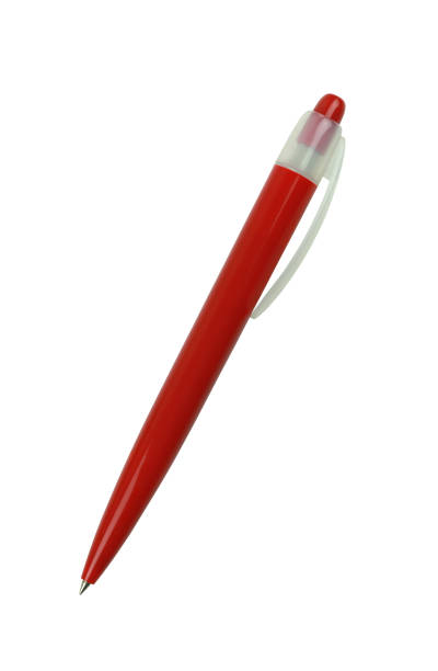istock Red pen isolated on white background. 2167358050
