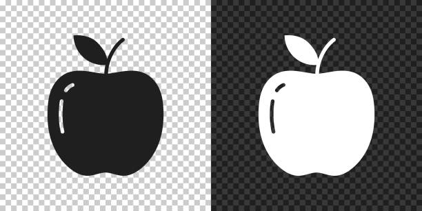 3,900+ Black And White Apple Stock Illustrations, Royalty-Free