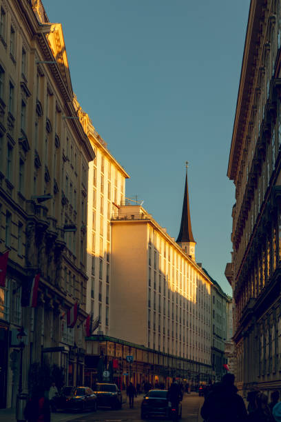 istock Beautiful cityscape view in Vienna at sunset 2167363509