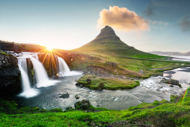 istock Colorful sunrise on Kirkjufellsfoss waterfall 2167365766