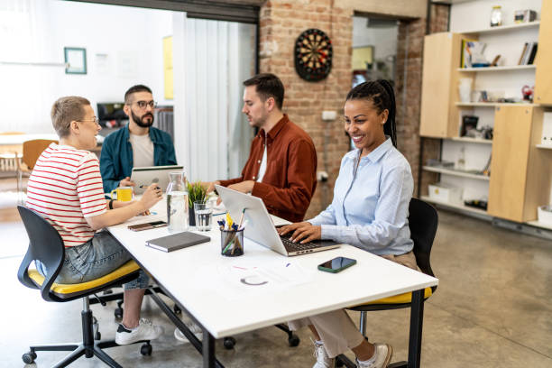 istock Business people collaborating in a modern office. 2167373314