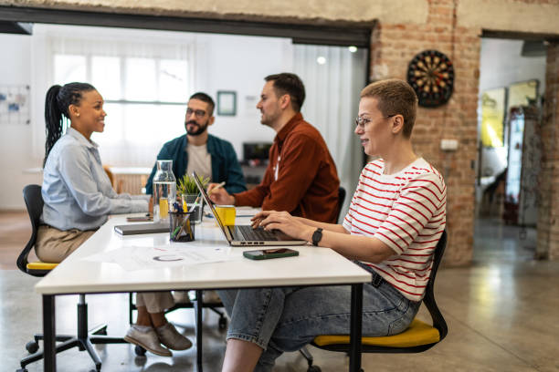 istock Business people collaborating in a modern office. 2167373356