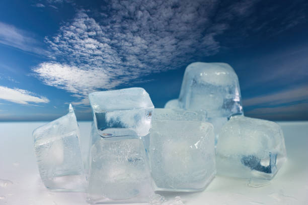 frozen water ice air bubbles in ice colors abstraction beautiful backgrounds pattern transparent image