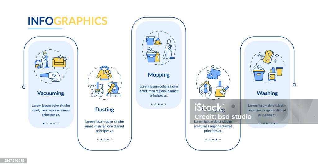 Cleaning Methods Rectangle Infographic Vector Stock Illustration ...