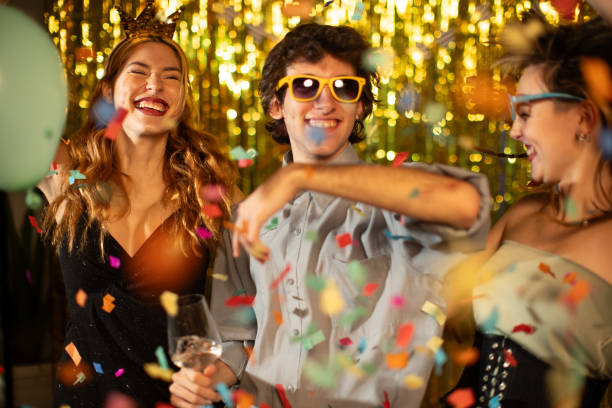 istock Friends dancing in a nightclub 2167380600