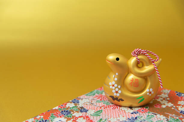 Cute New Year's miniature zodiac snake