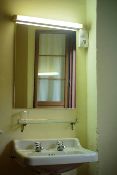 istock Mirror and sink in hotel room 2167396505