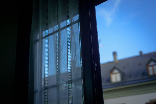 istock Urban evening through the window 2167396509