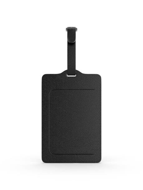 Blank Leather Travel Number Luggage Identifier Tag for mock up.