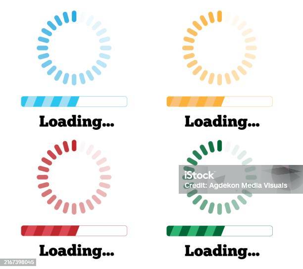 Software Loading With Progress Meter Stock Illustration - Download ...