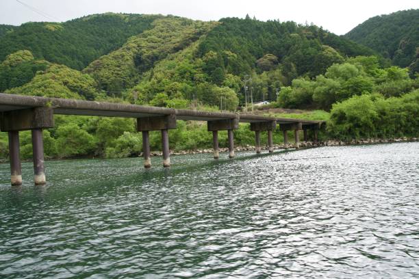 istock Misato Submersible Bridge on the Shimanto River 2167402858