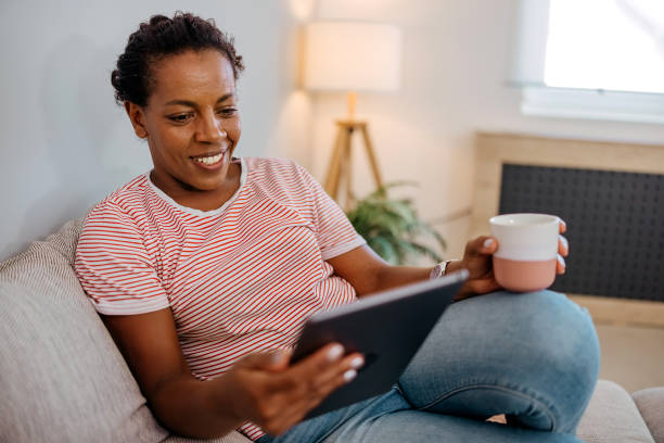 istock Woman uses a digital tablet for online payment 2167412044