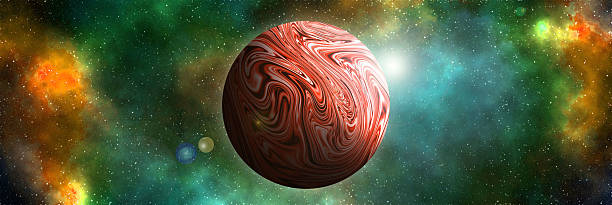istock Unknown planet from outer space. Space nebula. Cosmic cluster of stars. Outer space background. 3D Illustration 2167412836