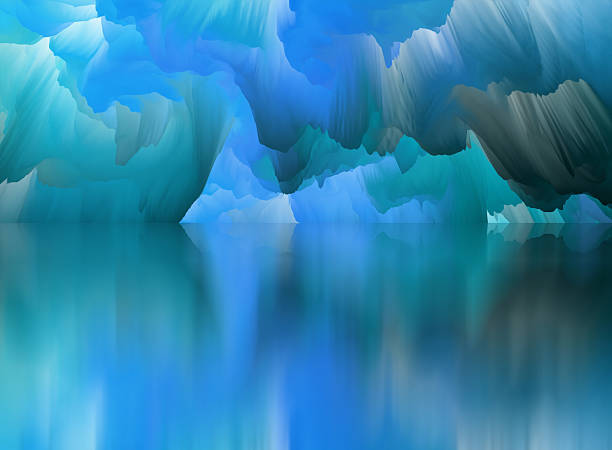 istock Magical world. Abstract Landscape, surreal lake and reflections. art, creativity and imagination. 3d illustration 2167413433