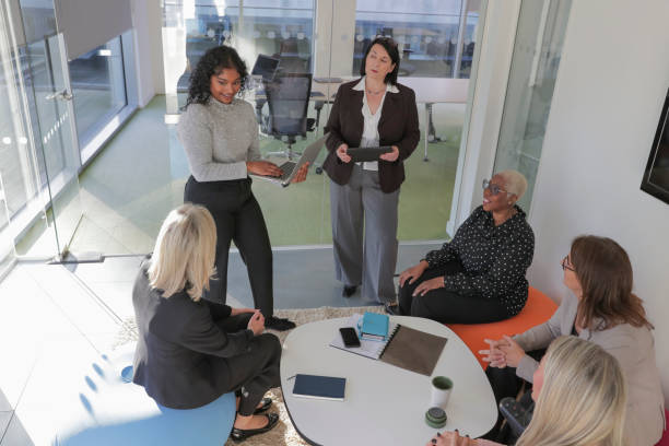 istock Businesswoman having presentation in office 2167414302