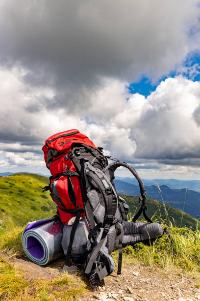 istock Hiking in the mountains with a backpack in summer. 2167421930