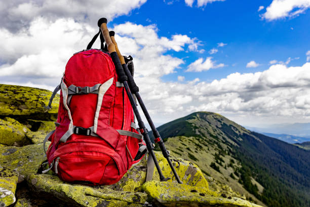 istock Hiking in the mountains with a backpack in summer. 2167422710