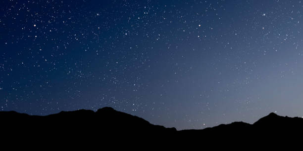 istock a Night sky panorama with stars and moon 2167429267