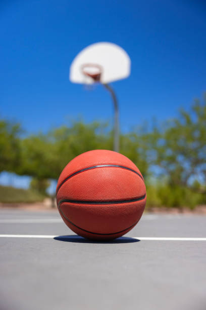 istock Basketball on a court 2167443530