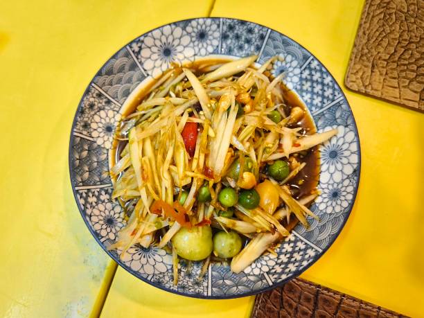 istock Thai Som Tam . Thai spicy papaya salad 2167444008