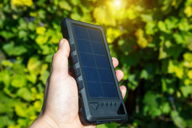 istock Power bank on solar charging. Ecological solar energy. 2167445891