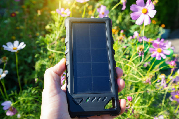 istock Power bank on solar charging. Ecological solar energy. 2167445964