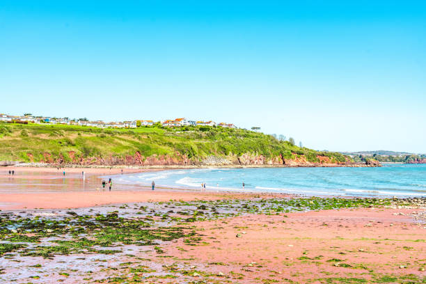 Looe Cornwall UK 11th July 2025 \nLooe Beach is full of tourists enjoying the hot sunny weather.