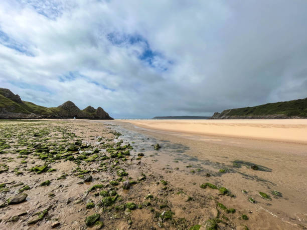 istock Three Cliffs Bay beach, Gower Peninsula, Welsh coastline, Wales 2167452874