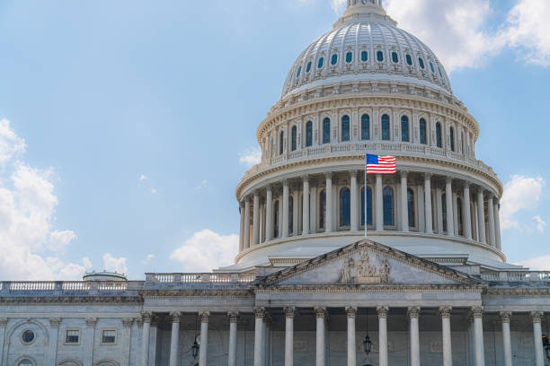 istock U.S. Capitol building in Washington D.C. with Copy Space 2167456241