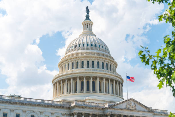 istock Centered U.S. Capitol building in Washington D.C. on a Sunny Day 2167456367