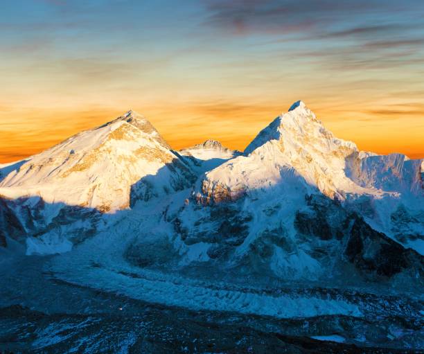 istock Mount Everest, Lhotse and Nuptse from Pumo Ri base camp 2167459659
