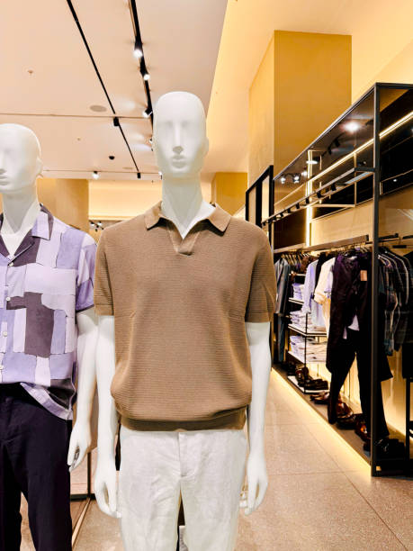 istock Maroon Polo Shirt Display on Mannequins 2167461112
