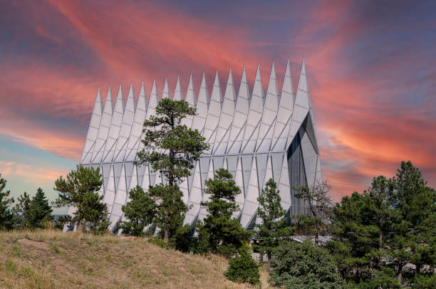 istock Sunset Over the Air Force Academy Chapel, Colorado Springs 2167462035