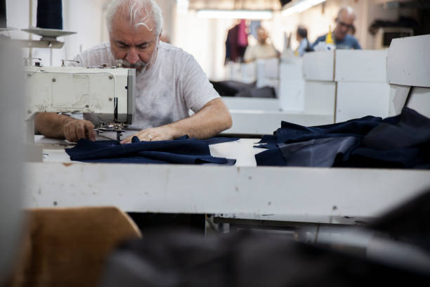 Textile Factory Bustling With Work