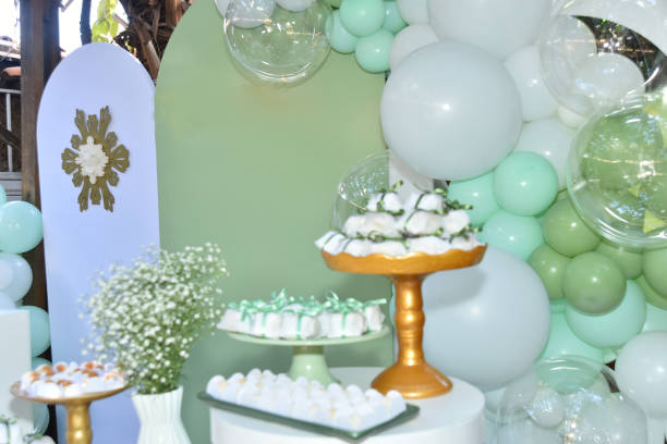 istock sweets bonbons party decoration with candy table candy chocolatem mashimelow 2167471503