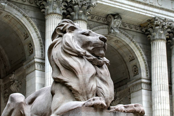 istock Lion guarding the New York Public Library (USA). 2167471585