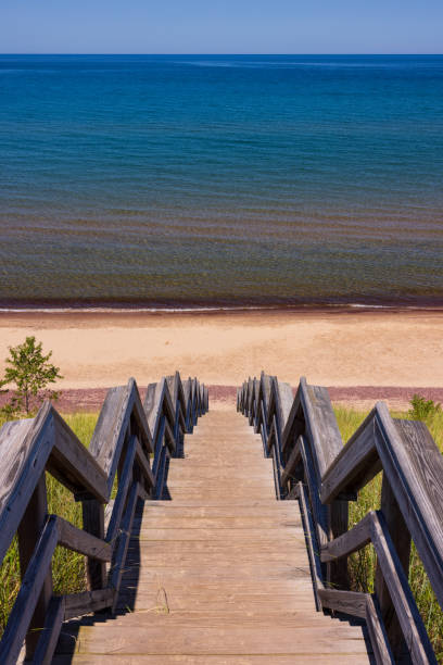 istock Stairs To Beach On Lake Superior 2167474677