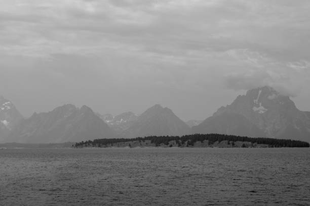 Colter Bay in Black and White