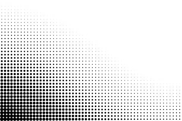Dot grid pattern vector illustration. Simple black white point background with small and large polka dots. Abstract futuristic dotted mesh with gradient effect. Geometric minimal digital design Dot grid pattern vector illustration. Simple black white point background with small and large polka dots. Abstract futuristic dotted mesh with gradient effect. Geometric minimal digital design. minecraft floor patterns stock illustrations