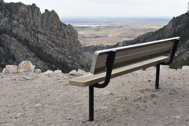 istock Looking Past an Empty Bench at Continental Divide Overlook near Boulder, CO 2167482469