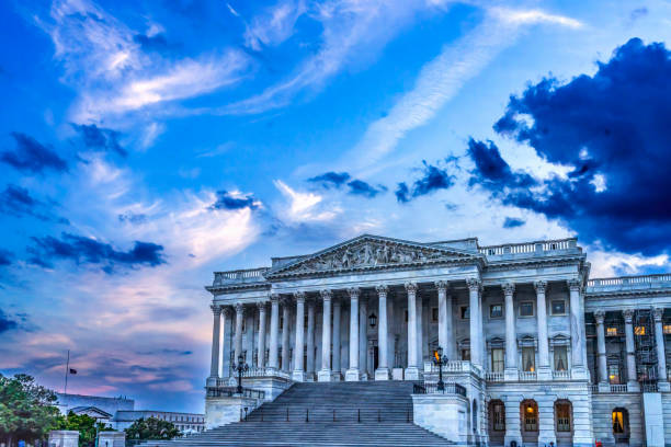 Washington Monument DC, USA, 2024 offset stock photo