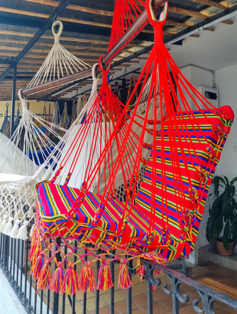 istock Colombia, Cali, colorful fabric rocking chairs 2167486829