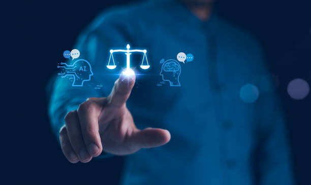 istock AI ethics or AI Law concept. Developing AI codes of ethics. Compliance, regulation, standard , business policy and responsibility for guarding against unintended bias in machine learning algorithms. 2167491978