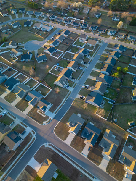 istock New Homes - Aerial POV - Sunset 2167493838